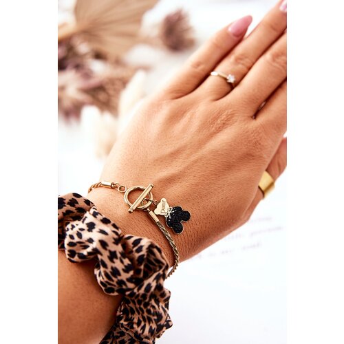 Kesi Pendant Bracelet Teddy Bear Golden Lizz Slike