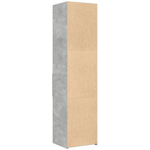  Visoka komoda siva betona 45x42,5x185 cm od konstruiranog drva Slike