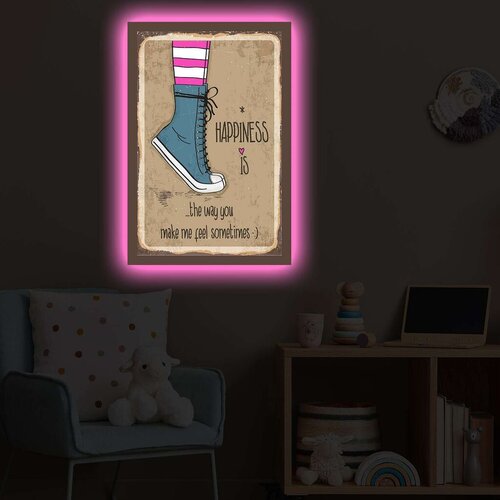 Wallity Slika sa LED osvetljenjem 4570POPARTDACT-008, 45x70 cm Cene