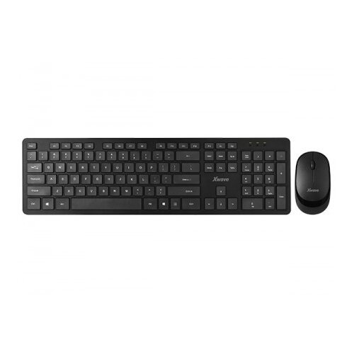 X Wave OUTLET - tastatura sa misem /bezicna/ USA slova /2,4/crna ( BK 01 ) Slike