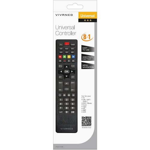 Vivanco Daljinski upravljač UR 8210, 8u1 univerzalni, crni Cijene