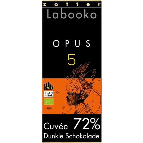Zotter Schokoladen Bio čokolada Labooko - &amp;quot;72 % Opus 5&amp;quot; - 70 g Slike