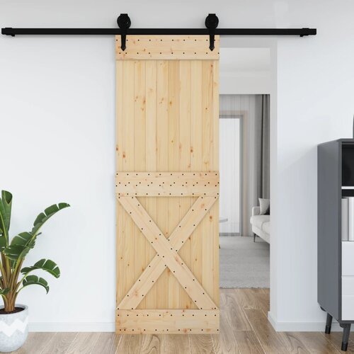 VidaXL Vrata NARVIK 80x210 cm trdna borovina Slike