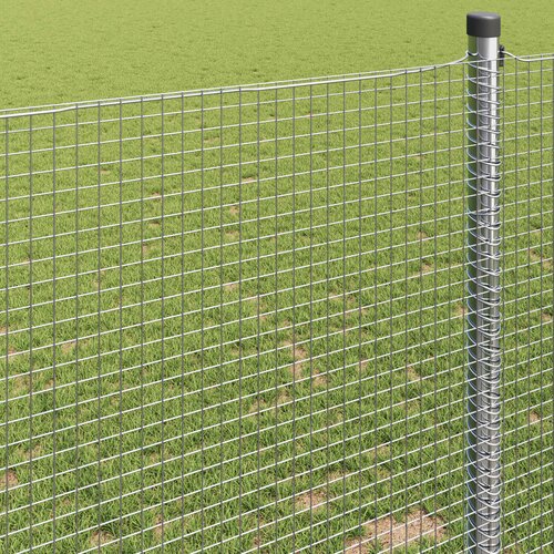  Zavarena žičana ograda 5000 x 100 cm Srebrno Slike