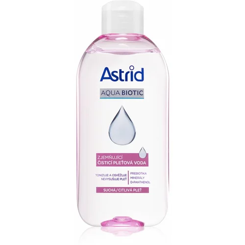 Astrid Aqua Biotic čistilna voda za obraz za suho in občutljivo kožo 200 ml