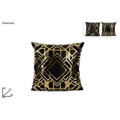  JASTUK 45X45CM VELUR CRNI MN001948 Slike
