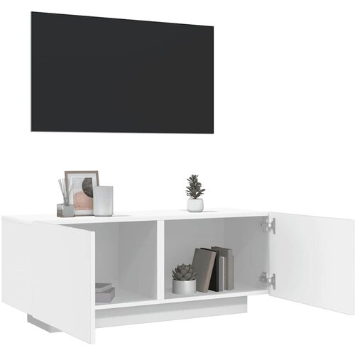 Furnova TV omarica bela 100x35x40 cm inženirski les, (21923084) Slike