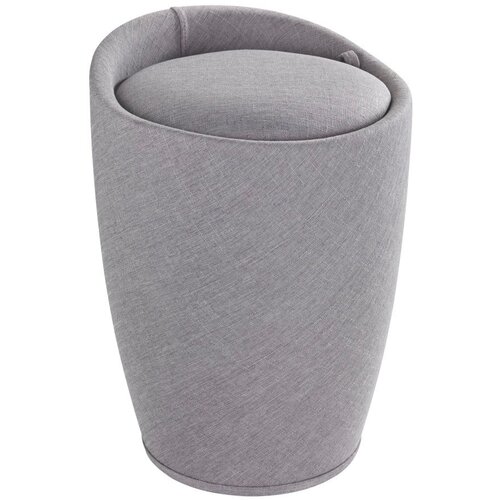 Wenko Svetlo siv koš za perilo in stolček v enem Wenko Linen Look, 20 l Cene