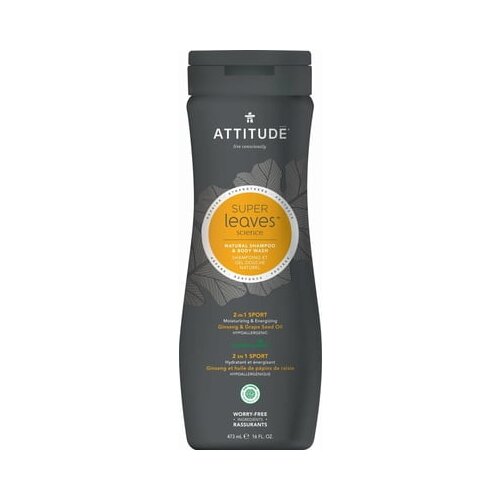 Attitude super leaves men 2in1 šampon in gel za prhanje sports Cene