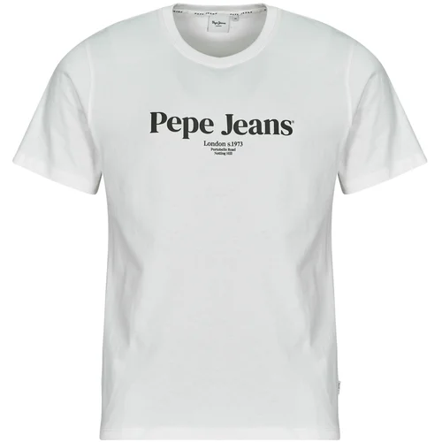 PepeJeans Majice s kratkimi rokavi DALE TEE Bela