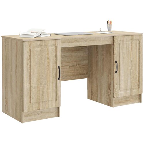  Stol Hrast sonoma 142,5 x 50 x 75 cm Konstruirano drvo Slike