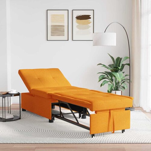  Krevet-sofa na razvlačenje Tamno žuta 194 x 50 x 82 cm tkanina Cene