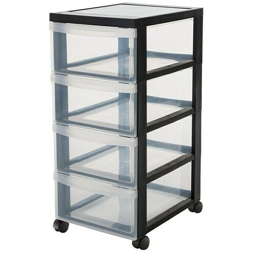 Ormarić s kotačićima (D x Š x V: 40 x 29 x 66,5 cm, Broj ladica: 4, Plastika) Cijene