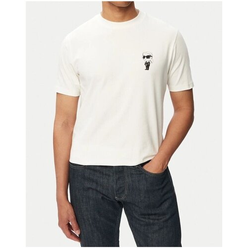Karl Lagerfeld Majice s kratkimi rokavi 755048 563235 Bela Slike