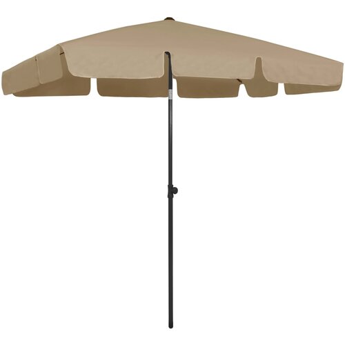 The Living Store Senčnik za na plažo taupe 200x125 cm - Senčnik Za Na Plažo, (21750723) Cene