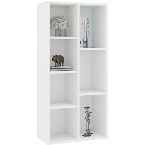  za knjige bijeli 50 x 25 x 106 cm od konstruiranog drva Slike