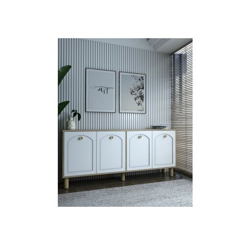 Hanah home komoda simple KX180 bohem sapphire oak white Slike