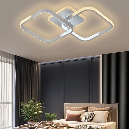  LED povr&amp;scaron;inski montiran luster, prigu&amp;scaron;iva, LED/55W/230V 3000-6500K + daljinski upravljač Slike