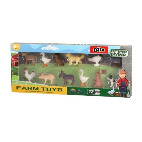 Ozzo jasperland igračka set farma domaće životinje 12 delova ( 867114 ) Slike