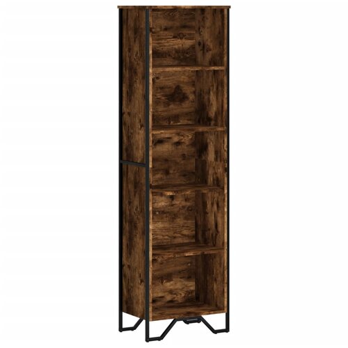 Maison Chic Knjižna omara - Knjižni regal dimljeni hrast 50x31x169 cm inženirski les, (21725137) Slike