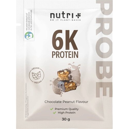 Nutri Vegan 6K proteinski prah, probna veličina - Chocolate-Peanut Slike