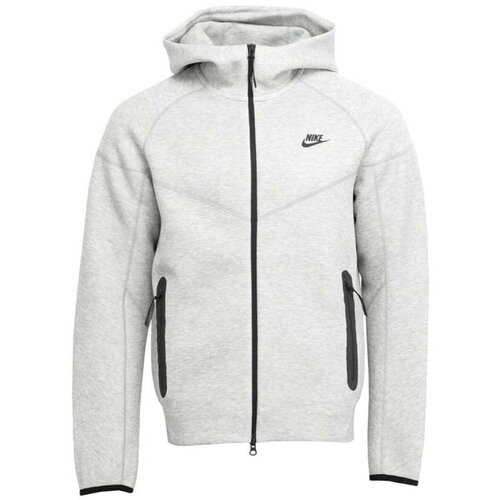Nike Sweater majica &amp;#039;TECH FLEECE&amp;#039; tamo siva / siva melange / crna Slike
