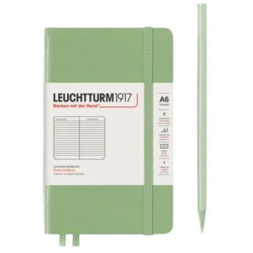 Amphora Agenda Leuchtturm, A6, Tvrd povez, 187 strana, Svetlozelena Slike