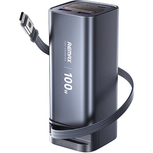 Remax Power bank prenosiva baterija FC-22 100W sa teleskopskim kablom 20000mAh siva Cene