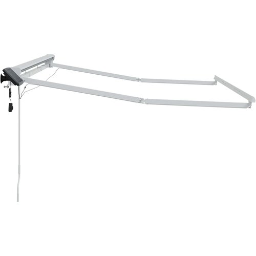  Ručni okvir tende s LED-ima Bijeli 3,5 x 2 m Aluminij Slike