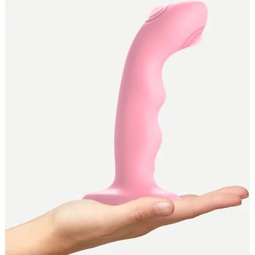 Strap-On-Me Tapping Dildo Wave Coral Pink