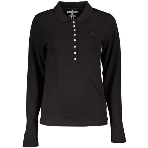 Tommy Hilfiger WOMEN&amp;#039;S LONG SLEEVE POLO SHIRT BLACK Slike