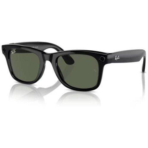 Ray-ban Naočare Meta Wayfarer - L - Shiny Black - Green Cene