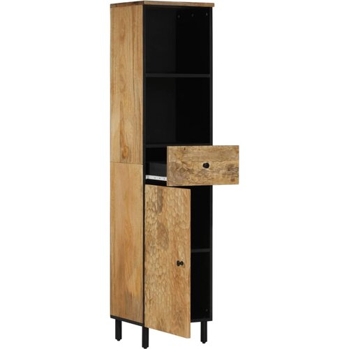Maison Chic Kopalniška omarica - Kopalniški kabinet 38x33x160 cm trden mangov les, (21794438) Cene