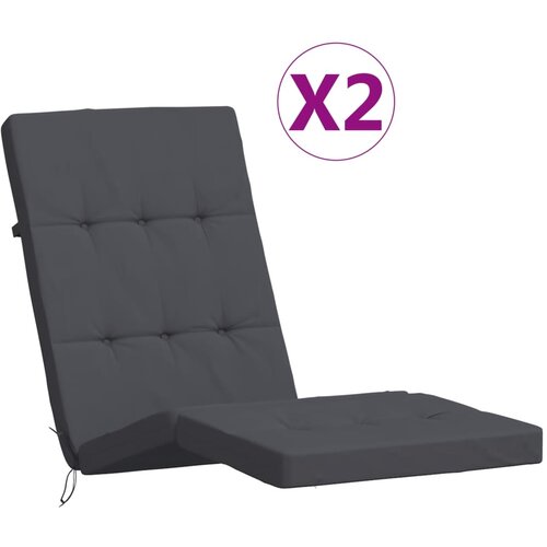 vidaXL Blazine za ležalnik 2 kosa antracit oxford tkanina, (20657017) Cene