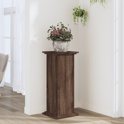VidaXL Stalak za biljke boja hrasta 33 x 33 x 80 cm konstruirano drvo Slike