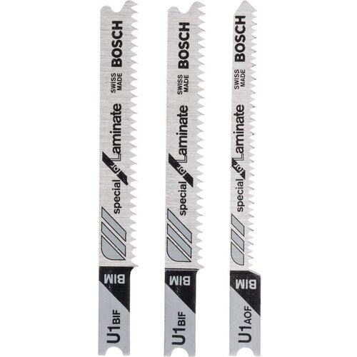 Bosch 3-delni set listova ubodne testere U 1 BIF (2x); U 1 AOF - 2608636430 Cene