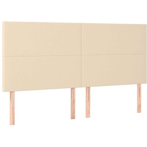  Uzglavlje krem 180x5x118/128 cm od tkanine Slike