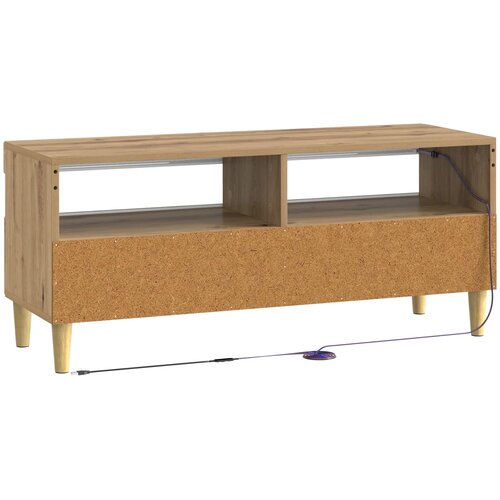  LED TV kabinet Hrast artisan Konstruirano drvo Slike