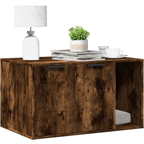 vidaXL Kutija z mačji pijesak boja hrasta 80x50x45cm konstruirano drvo Cijene