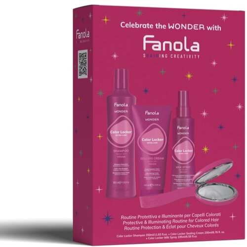 Fanola Wonder Color Locker Christmas Set poklon set za obojenu kosu 1 kom Slike