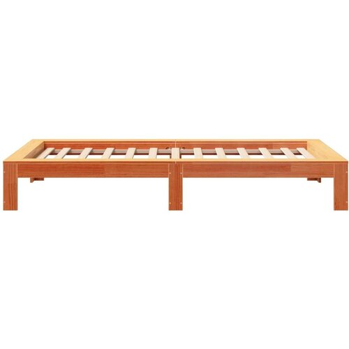 VidaXL Okvir kreveta bez madraca vo&amp;scaron;tano smeđi 75 x 190 cm od borovine Slike