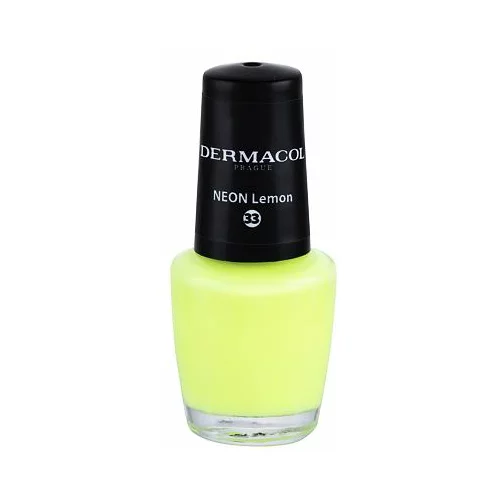 Dermacol neon lak za nokte u neonskoj boji 5 ml nijansa 33 neon lemon