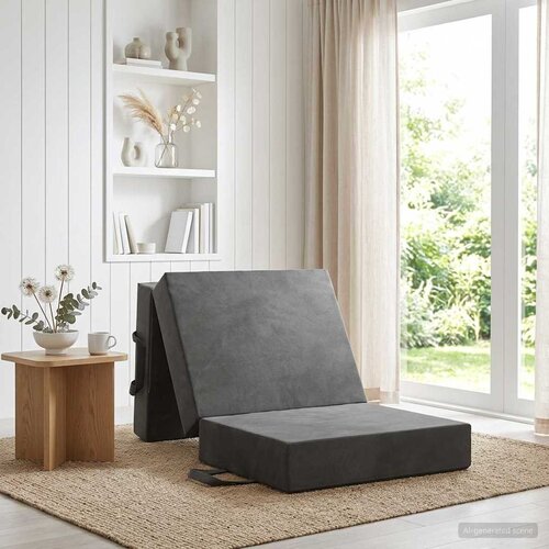 SOFA na razvlačenje 75 x 63 x 45 cm Tamnosiva Cene