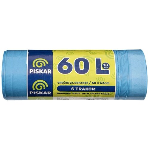 PISKAR vrečke za smeti s trakom 60 l Cene