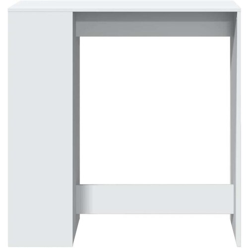 VidaXL Barski stol s držačima bijeli 101x40x103,5 cm drveni Slike
