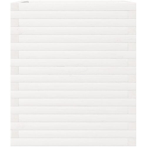  Vrtna sadilica bijela 60x60x68,5 cm od masivne borovine Slike