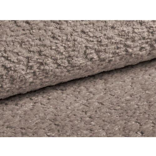 Cosmopolitan Design Sivo-bež raztegljiva sedežna garnitura iz tkanine boucl&amp;eacute; 206 cm Kemi &amp;ndash; Slike