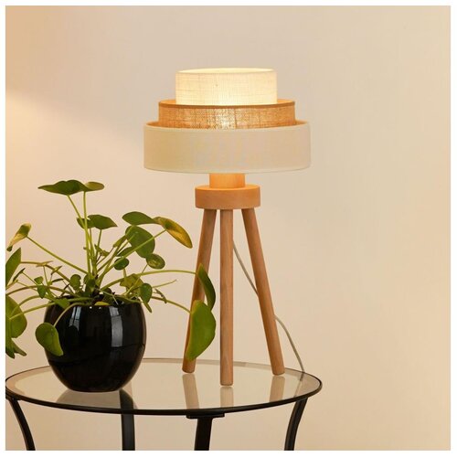  Brilagi - Stona lampa DENVER LUNETA 1xE27/15W/230V bež/braon/krem Cene