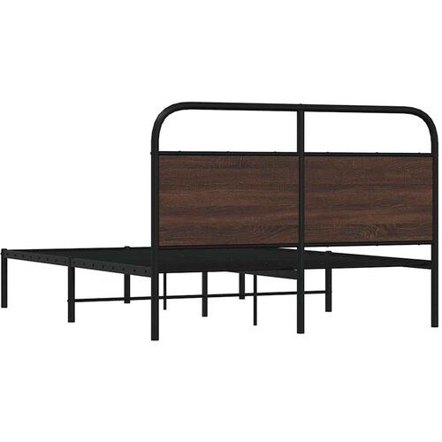 vidaXL Okvir kreveta bez madraca smeđa boja hrasta 120x200 cm drveni Cene