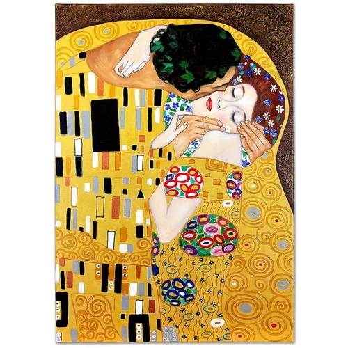 Inne Reprodukcija, naslikana z oljem Gustav Klimt, Pocałunek 50 x 70 cm